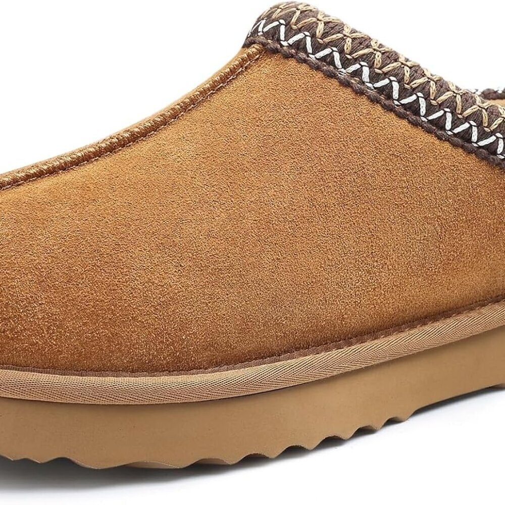 Women's Fuzzy Suede Winter Slippers Cozy Indoor Outdoor Warm Shoes